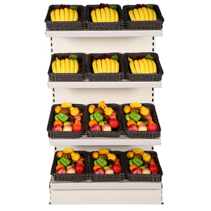 Étagères de supermarché double face Highbright avec panneau perforé au dos - Product Image 4