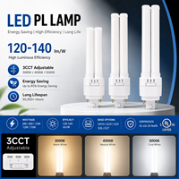 Lámpara LED PLC de 3 CCT Ajustables, 6-15W, Alto Lumen 120~140lmW, G24 GX24 E27, Lámpara de Repuesto, Certificación UL CUL CE RoHS, Iluminación Interior