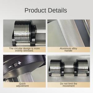 Ensemble d'haltères en acier électroplaqué réglables rapidement de 16 à 50 kg, confortables, à changement rapide, pour l'entraînement des bras et du corps, durables, pour la salle de sport à domicile - Product Image 5