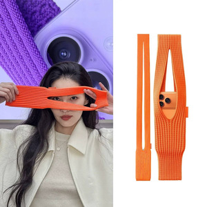 กระเป๋าโทรศัพท์ถักแบบปรับแต่งได้ สีพื้น สะพายข้าง พกพาสะดวก สำหรับการเดินทางพักผ่อน ฤดูหนาว 2023 - Product Image 1