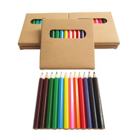 Crayons de couleur hexagonaux solubles personnalisés Bonvada BK-CPZ11 3,5 pouces pour étudiants et enfants, en bois, HB 2B, 6 couleurs