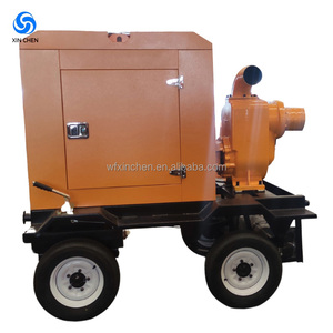 6 inch im lặng loại động cơ diesel Máy bơm nước 100 cho HP với tự động bắt đầu tùy chọn Nhà Máy Giá kiểm soát lũ - Product Image 1