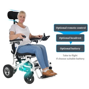 Fauteuil roulant électrique pliable automatique KSM-602 avec commande par joystick, pour personnes âgées/handicapées, prix d'usine - Product Image 6