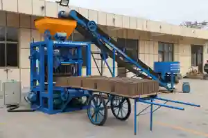 Qt4 24 Concrete Fly Ash Block Making Machine Automatic Manual Brick Mold Machinery Processing Production Line