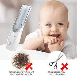 Cortador de cabelo elétrico ajustável, baixo ruído, para bebê, casa, corte de cabelo a vácuo, cortador para homens, criança