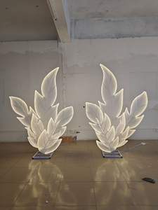 A-361 ชุดตกแต่งงานแต่งงานแบบกำหนดเอง ขายดี ปีกผีเสื้อ<span class=keywords><strong>เรือง</strong></span><span class=keywords><strong>แสง</strong></span> ฉากหลังใบเมเปิ้ล ไฟประดับสำหรับตกแต่งงานแต่งงาน - Product Image 4