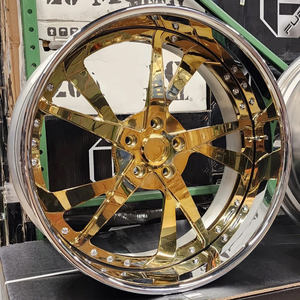 RCSR Llantas Forjadas en Oro Rosa Plateado de 22 24 26 28 Pulgadas, Llantas Forgiatos 6x139.7mm para <span class=keywords><strong>Ferrari</strong></span>, Alfa Romeo, Maserati, MINI - Product Image 1