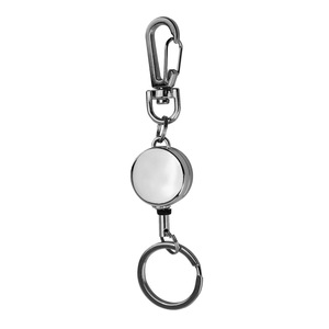 Alloy Silver Rose Golden Luxury Fashion Trend Retractable Badge Holders Carabiner Reel Clip Telescopic <b>Key</b> <b>Chain</b> Easy Pull - Product Image 5