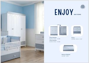 Muebles de Dormitorio de Excelente Calidad, Armario de 4 Puertas para Bebés, Combina Detalles Modernos y un Diseño Estético - Product Image 3