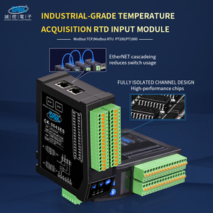 โมดูลควบคุมอุณหภูมิแบบ 4 ช่องสัญญาณรับสัญญาณ RTD พร้อม PT100 Modbus TCP อีเธอร์เน็ต อินพุต/เอาต์พุต (IO) - Product Image 2