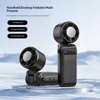 Ventilateur portable mini 3000 mAh, avec disque de refroidissement, design compact et élégant, finition premium brillante, pour ateliers de mécanique, programme de stock