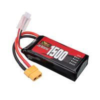 Batterie polymère au lithium 2S 7,4V 1300mAh 1500mAh haute performance 120C pour drone et voiture RC télécommandés