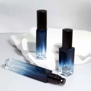 Custom logo luxury 50ml 100 ml botol parfum empty refillable glass fragrance perfume spray bottle with gift box packaging