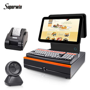 Terminal Pos <span class=keywords><strong>De</strong></span> punto <span class=keywords><strong>De</strong></span> ventilación Caisse 10 billeance, máquina <span class=keywords><strong>De</strong></span> impresión eléctrica con pantalla Dual Android, Mini quiosco, impresora térmica, móvil - Product Image 2