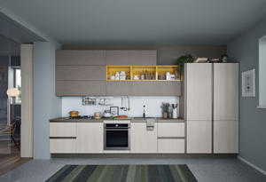 YK High Quality Modern Italian Kitchen Household Standard Curved Acrylic Seating Eco-Friendly Includes Faucet Drawer Slide <strong>Hinge</strong> - Product Image 4