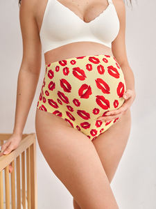 Braguitas de Maternidad Transpirables de Cintura Alta, Sin Costuras, de Seda Helada, con Soporte Abdominal, Tallas Grandes, Ropa Interior Femenina Tipo Tanga - Product Image 5