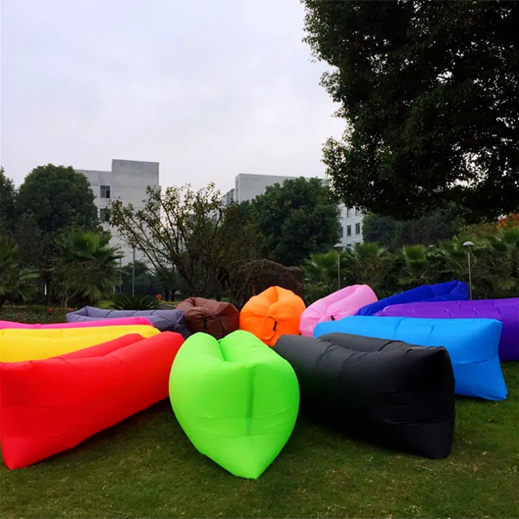 2024 cắm trại ngoài trời hiện đại lười biếng đi lang thang bãi biển không khí sofa Túi Inflatable túi Đậu cho người lớn