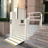 Höhenverstellbare, barrierefreie Hebevorrichtung für Treppen, geeignet für Menschen mit Mobilitätseinschränkungen, Rollstuhllift