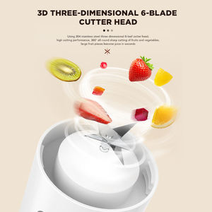 Dreepor portatile 400ML spremiagrumi elettrico frullatore ricaricabile Mini spremiagrumi 6 lame frullato frutta professore Wireless a casa - Product Image 3