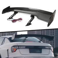 Alerón Trasero Eléctrico Ajustable Universal de Fibra de Carbono, Alerón Trasero para Maletero, Piezas de Tuning para Automóviles, Alerón para Sedán