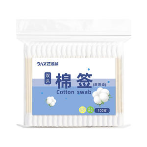 Cotons-tiges Daxi 100 pièces de qualité médicale à double tête pour le nettoyage des oreilles et l'utilisation cosmétique - Product Image 1
