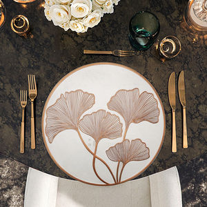 Posavasos de piel sintética de PVC ecológicos al por mayor, alfombrillas de drenaje, manteles individuales bronceadores, diseño hueco, cocina contemporánea mediana de 38cm - Product Image 2