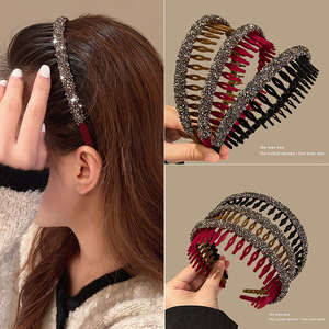 Koreaanse Kristal Strass Hoofdbanden Vrouwen Mode Haarband Wassen Gezicht Haar Accessoires