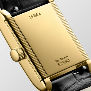 นาฬิกาข้อมืออัตโนมัติทรงสี่เหลี่ยม ตัวเลขโรมัน สายหนังจระเข้ Longinesing - Product Image 3