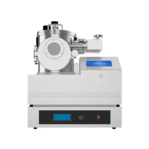 Recubridor de pulverización catódica de magnetrón DC de 300W de laboratorio de escritorio con una fuente de pulverización para recubrir películas metálicas