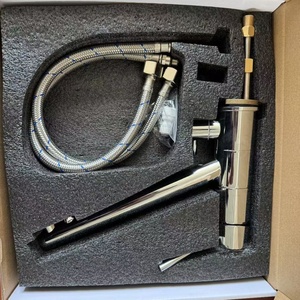 Robinet de cuisine et de salle de bain <span class=keywords><strong>SANIPRO</strong></span> chromé à levier unique rotatif, mitigeur d'évier extractible en SUS304 - Product Image 3