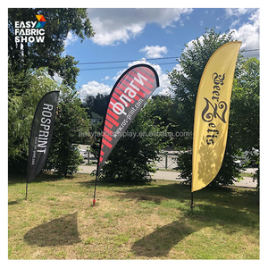 Tùy chỉnh linh hoạt lớn gió đứng bãi biển cờ Giọt Nước Mắt lông biểu ngữ rung lưỡi pennant hiển thị - Product Image 5