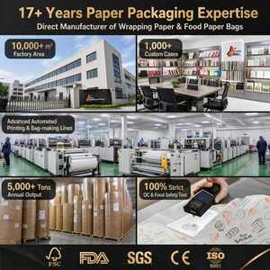 Papel Envoltorio Personalizado con Logotipo, Resistente al Aceite, para Alimentos, Siempre Frescos, con Diseño 'Good Food Mood', 2026, para Hamburguesas y Snacks - Product Image 3