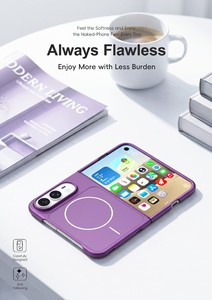 Coque de luxe magnétique à chargement sans fil avec protection intégrale 360° et protection d'objectif en verre Corning antichoc pour - Product Image 6