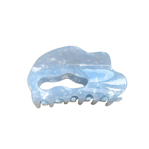Pinza de pelo de nube de acetato blanco suave de estilo francés elegante Clip de tiburón versátil de gama alta Updo accesorio para el cabello Kinling 9cm - Product Image 5