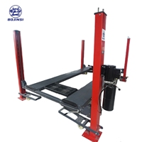 BJS BJS2202 Élévateur de stationnement double couche compact 4T, empileur de voitures hydraulique à quatre poteaux, hauteur de levage 1600 mm, moteur 2,2 kW