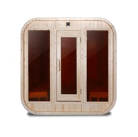 Sauna Keya, sauna traditionnel en bois d'extérieur, sauna portable à bois, sauna sec à dôme pour tout le corps
