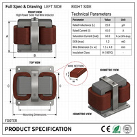 Filtro Electromagnético de Alta Frecuencia, Inversor, Bobina de Aire, Inductor de Alambre Plano