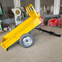Mini-remorque agricole pour motoculteur et tracteur à conducteur marchant, pour usage agricole et domestique