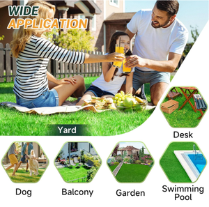 Tapis en gazon artificiel non toxique et adapté aux animaux domestiques - Gazon synthétique souple pour aire de jeux pour chiens et patio - Product Image 3