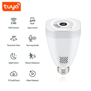 Tốt Nhất Bán Tuya Cuộc Sống Thông Minh 3MP WiFi 360 Độ Không Dây An Ninh Nhà Ánh Sáng Bóng Đèn Fisheye Thông Minh WIFI Máy Ảnh PST-F30A-3MP - Product Image 2