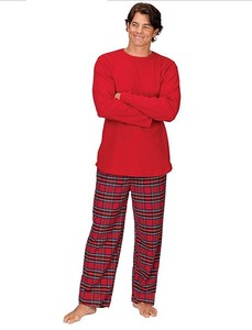 Premium katoenen zachte kerstthema familiepyjamasets, elegante casual pyjama's met elastische taille, winterse huispakken, groothandel, romantische lente. - Product Image 2