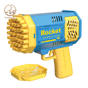 Súng tạo bong bóng điện 40 lỗ tự động, kiểu bazooka vũ trụ, dành cho trẻ em, tiệc cưới, ngoài trời, đồ chơi bong bóng nhựa - Product Image 1