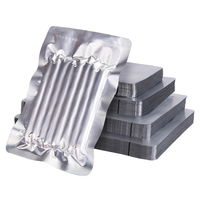 Sac d'emballage sous vide personnalisé en argent de qualité alimentaire 3 sacs en plastique en mylar en feuille d'aluminium scellés sur le côté pour masque facial à viande appareil électronique