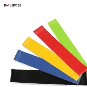 Battlerobe Rubber Natuurlijke Latex Elastische Gym Band Set Groothandel Fitness Enkelbandje Yoga Weerstand Loop Bans Buis Custom Logo