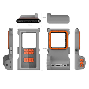 Shellbox 15เมตรเคสกันน้ำ IPX8สำหรับ <span class=keywords><strong>iPhone</strong></span> 14 13 PRO MAX x <span class=keywords><strong>XR</strong></span> XS MAX ฝาครอบโทรศัพท์ใต้น้ำพร้อมโมดูลกล้องบลูทูธ - Product Image 6