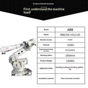 Brazo Robótico de Seis Ejes IRB6700-155-2.85 para Manipulación, Carga y Descarga - Product Image 3