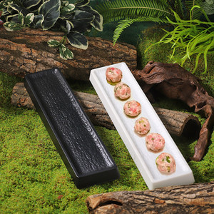 Vajilla estilo montaña para hot pot, bolas de carne Chaoshan, pasta de camarones hecha a mano, pasta de pescado, plato de bolas de pescado, melamina creativa - Product Image 3