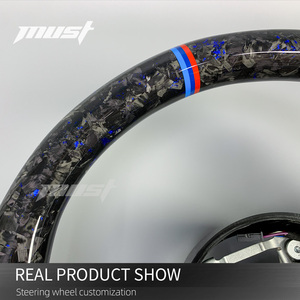 Tùy chỉnh sợi carbon nước nóng chỉ đạo Wheel cho BMW F30 F10 F15 F16 F06 F32 F26 F25 E46 E36 Racing Car phụ kiện nội thất - Product Image 4