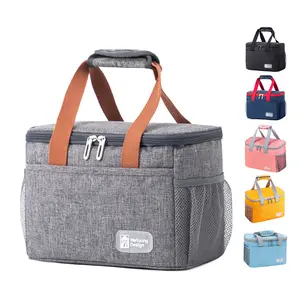 Venta caliente portátil Tote Lunch Cooler Box 7L aislado papel de aluminio Cooler bolsas de almuerzo para Picnic Beach