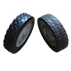 SR0602 6x1.<span class=keywords><strong>5</strong></span> Polegada Pequena Prova de Borracha Sólida Plana Livre Brinquedos Stroller Lawn Mover Carrinho Roda Do Pneu - Product Image 2